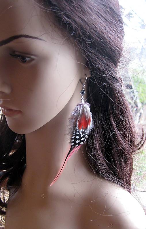 Pierkové náušnice ružovo bodkové, č. 4264