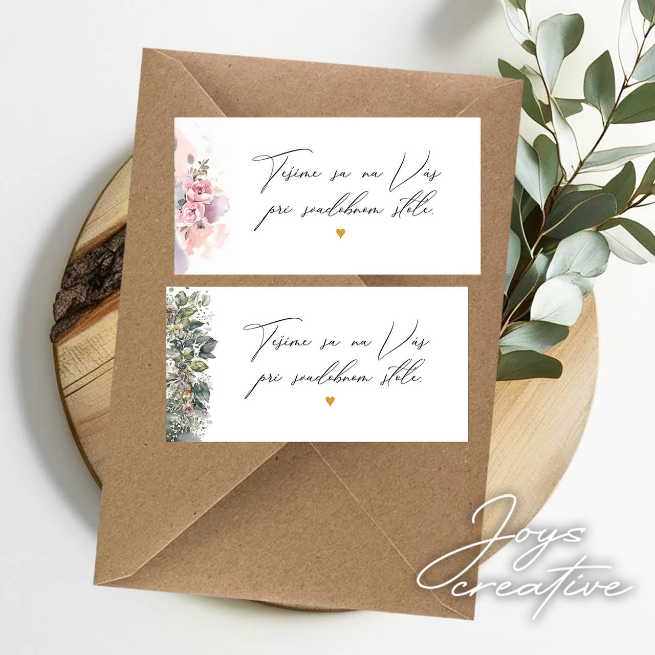 Svadobné oznámenie s ceruzkou Zapíšte si tento dátum (pozvánka k stolu v dizajne oznámenia)