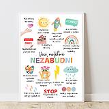 Obrazy - Plagát Afirmácie pre deti PDF (A2) - 17180999_