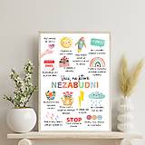 Obrazy - Plagát Afirmácie pre deti PDF (A2) - 17181000_