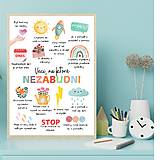 Obrazy - Plagát Afirmácie pre deti PDF (A2) - 17181009_