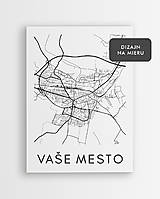 Grafika - Personalizovaná mapa ľubovoľného mesta - plagát  (digitálna [PDF] verzia) - 17184469_