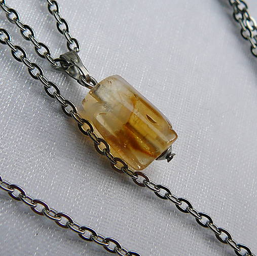 Náhrdelníky - Citrínový - 17183714_