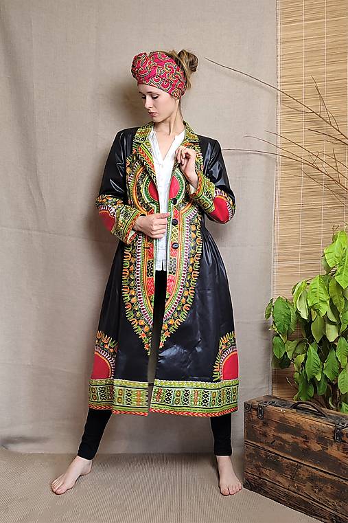 Bundy a kabáty - ORIGINÁLNÍ AFRICKÝ KABÁT - MAKENZI - 17186903_