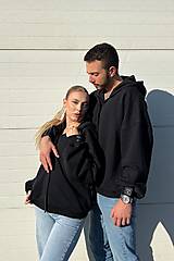 Mikiny - Mikina HOODY UNISEX BLACK - 17184830_