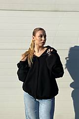 Mikiny - Mikina HOODY UNISEX BLACK - 17184833_