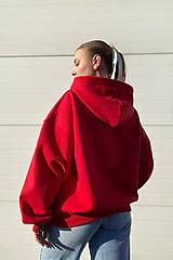 Mikiny - Mikina HOODY UNISEX RED - 17184849_