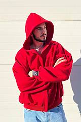 Mikiny - Mikina HOODY UNISEX RED - 17184855_
