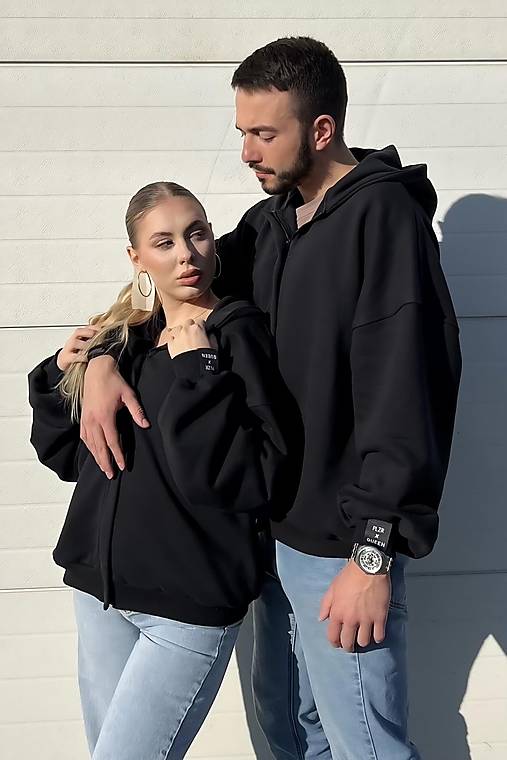 Mikiny - Mikina HOODY UNISEX BLACK - 17184828_