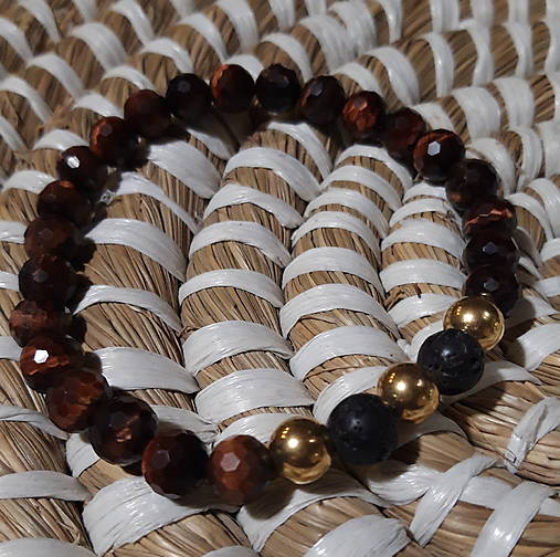 Pánske šperky - Pánský náramek býčí oko - 17187061_