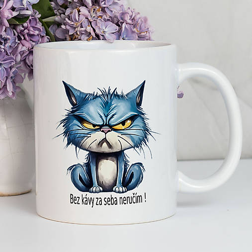 Nádoby - BEZ KÁVY ZA SEBA NERUČÍM 2 keramický hrnček  - 17186178_