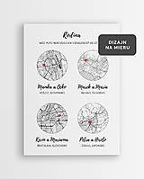 Grafika - Naša rodina (4 mapy) - personalizovaný plagát - 17185647_