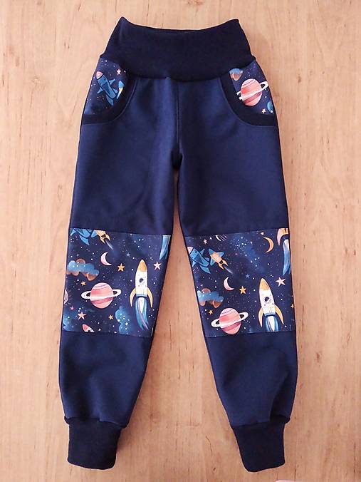 Detské oblečenie - Softshellky vesmír  (116) - 17186136_