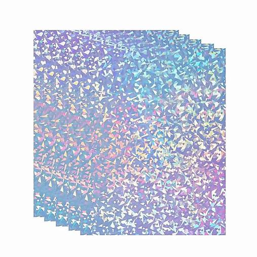 Papier - Holografický diamantový samolepiaci papier | 80um | A4 | 5 ks - 17190217_