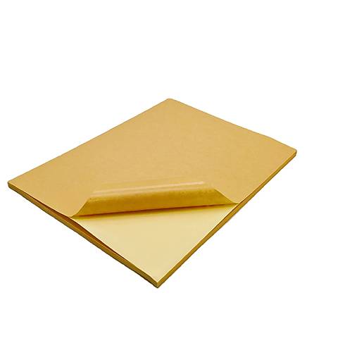 Papier - Kraftový samolepiaci papier pre tlačiarne A4|85g|5ks - 17192148_