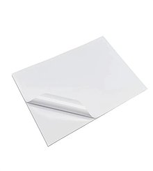 Papier - Samolepiací lesklý biely papier |95g/m2| 10 ks | A4 - 17192165_