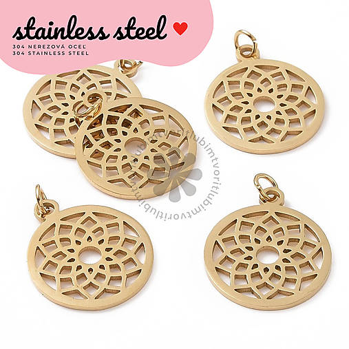 Komponenty - (5097) Prívesok Sahasrara čakra, 22x19 mm - 1 ks - 17191380_