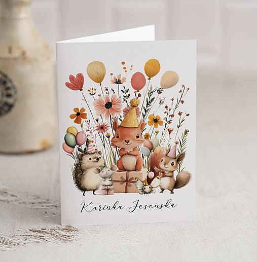 Papiernictvo - Otváracia pozvánka na narodeninovú oslavu so zvieratkami 2 - 17194465_