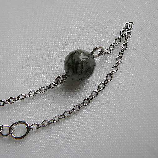 Náramky - Náramok turmalín v krištále - 17194192_