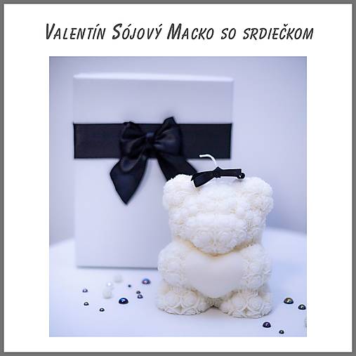 Valentín - Macko so srdiečkom