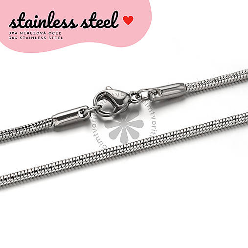 Komponenty - (3698) Retiazka, 50 cm - 1 ks - 17197811_