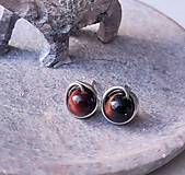 Náušnice - Mininapichovačky bíčie oko, chirurgická oceľ - 17195899_