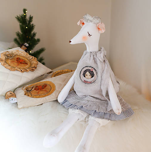 Hračky - Vintage polárna líška II - 17200348_
