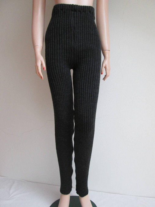 Nohavice - Kamaše s vlnou - antracitové vel.L/XL - 17202783_