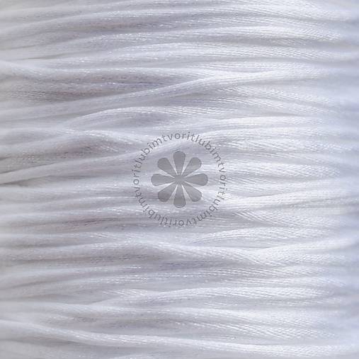 Galantéria - (1297) Saténová šnúrka, 1.5 mm - 1 meter - 17200905_