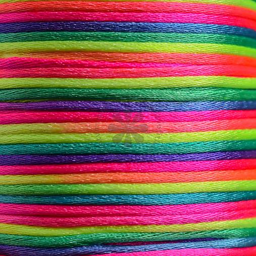 Galantéria - (1296) Saténová šnúrka, 1.5 mm - 1 meter - 17200910_