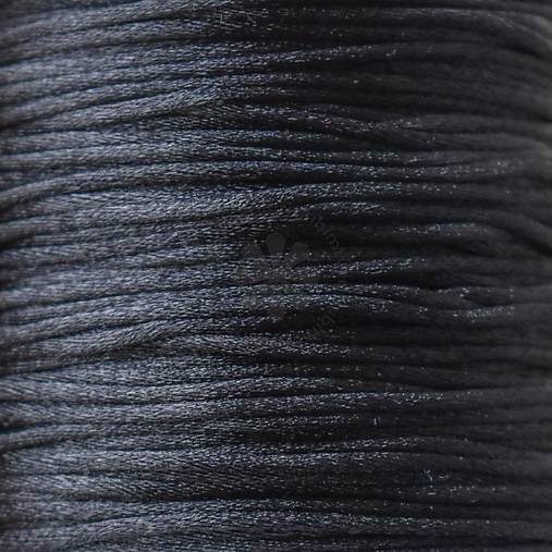 Galantéria - (1292) Saténová šnúrka, 1.5 mm - 1 meter - 17200925_