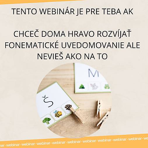 Webinar Od pismenka k slovu - 29.1. o 17:10