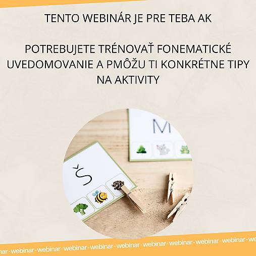 Webinar Od pismenka k slovu - 29.1. o 17:10