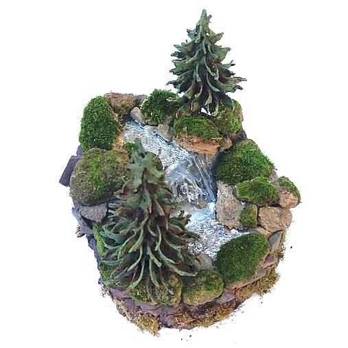 Dekorácie - Model horského vodopádu - 17201152_