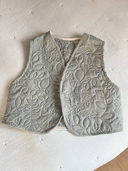 Vesty - Skrátená vestička (XS/S - Zelená) - 17202020_