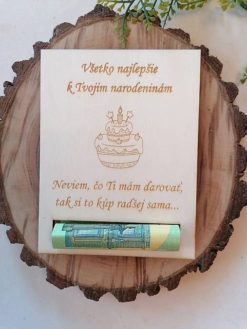 Papiernictvo - Drevena pohľadnica k narodeninám pre muža aj zenu - 17202129_