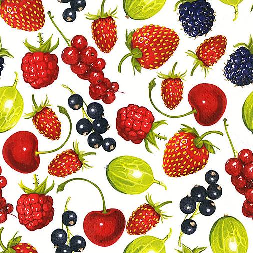 Papier - Servítka Letné ovocie 4ks (S407) - 17205732_