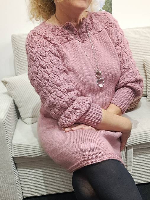 Detské oblečenie - Pletené šaty  - 17205290_