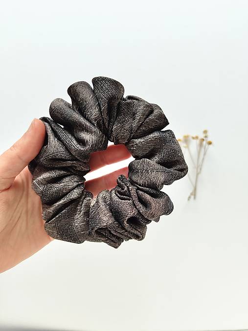 Basic MAXI scrunchie (Hnedá)