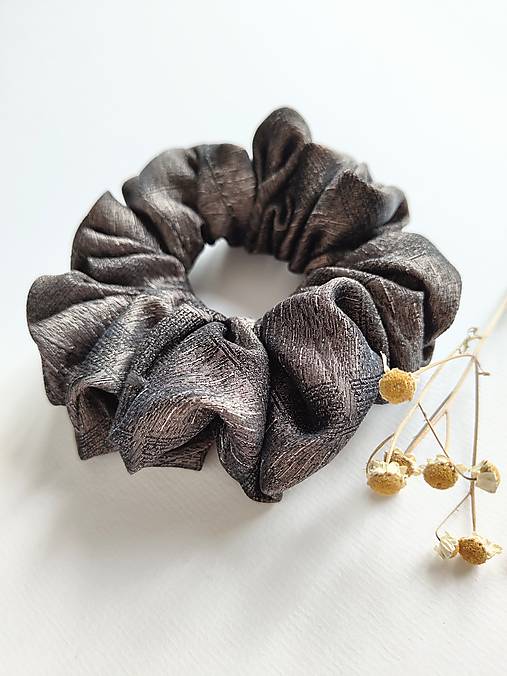 Basic MAXI scrunchie (Hnedá)