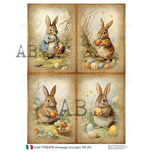 Papier - Ryžový papier 281 AB/ A4 - 17210470_