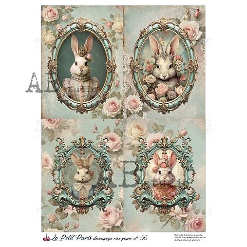 Papier - Ryžový papier 36 AB/ A4 - 17210507_