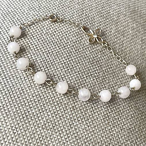Rosary AG925 Rose Quartz Bracelet / Strieborný ruženec na ruku alebo do auta s ruženínom Ag925 E063
