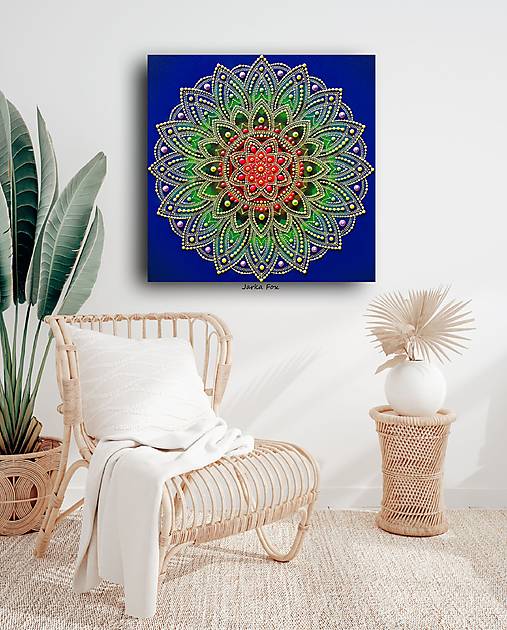 Obrazy - OSOBNÁ MANDALA k narodeninám❤️personalizovaný darček - 17211312_