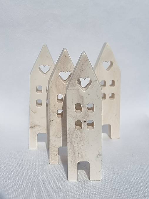 Dekorácie - Domček mini z jesmonite - 17211528_