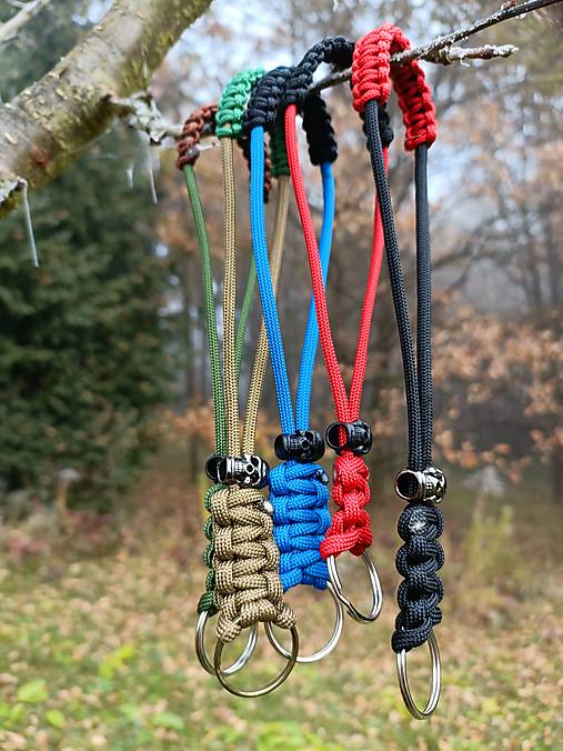 Pánske šperky - Lanyard ,,Lebka" - 17209993_