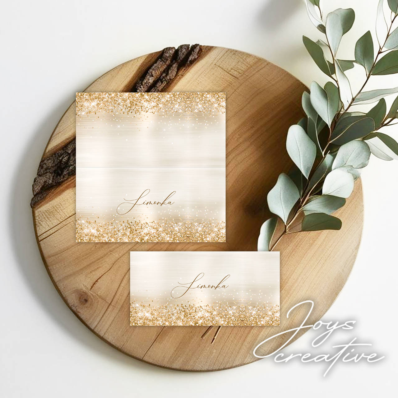 Zlaté menovky na svadbu, oslavu