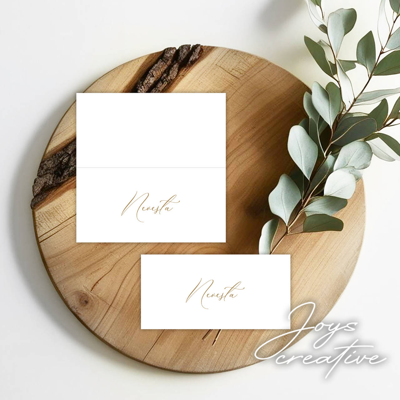 Jednoduché menovky na svadbu, oslavu