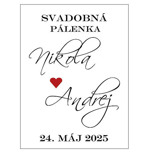 Etikety na flaše  7,5x10 / 6x4 / 4,5x3,6 cm