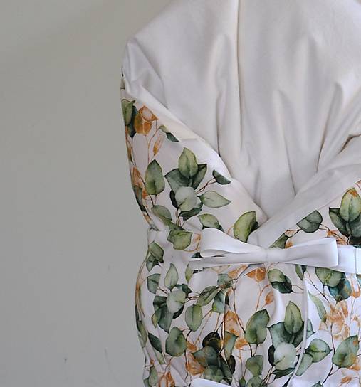 Detský textil - Páperová zavinovačka Eucalyptus - 17217820_